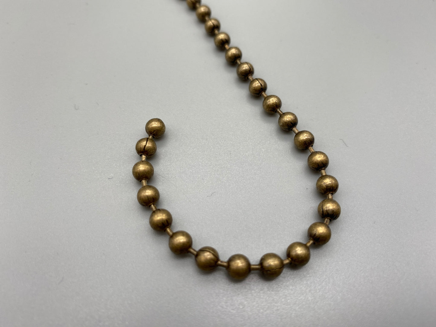 Antique Gold Metal Chain for - No.10 Bead Size: 4.5mnm + Free Connector - Parts4Blinds