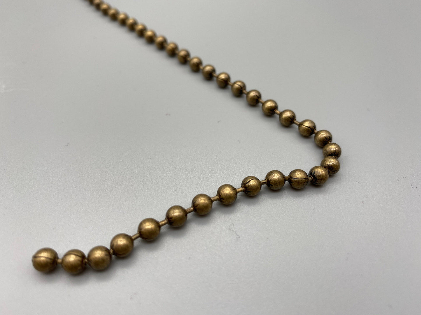 Antique Gold Metal Chain for - No.10 Bead Size: 4.5mnm + Free Connector - Parts4Blinds