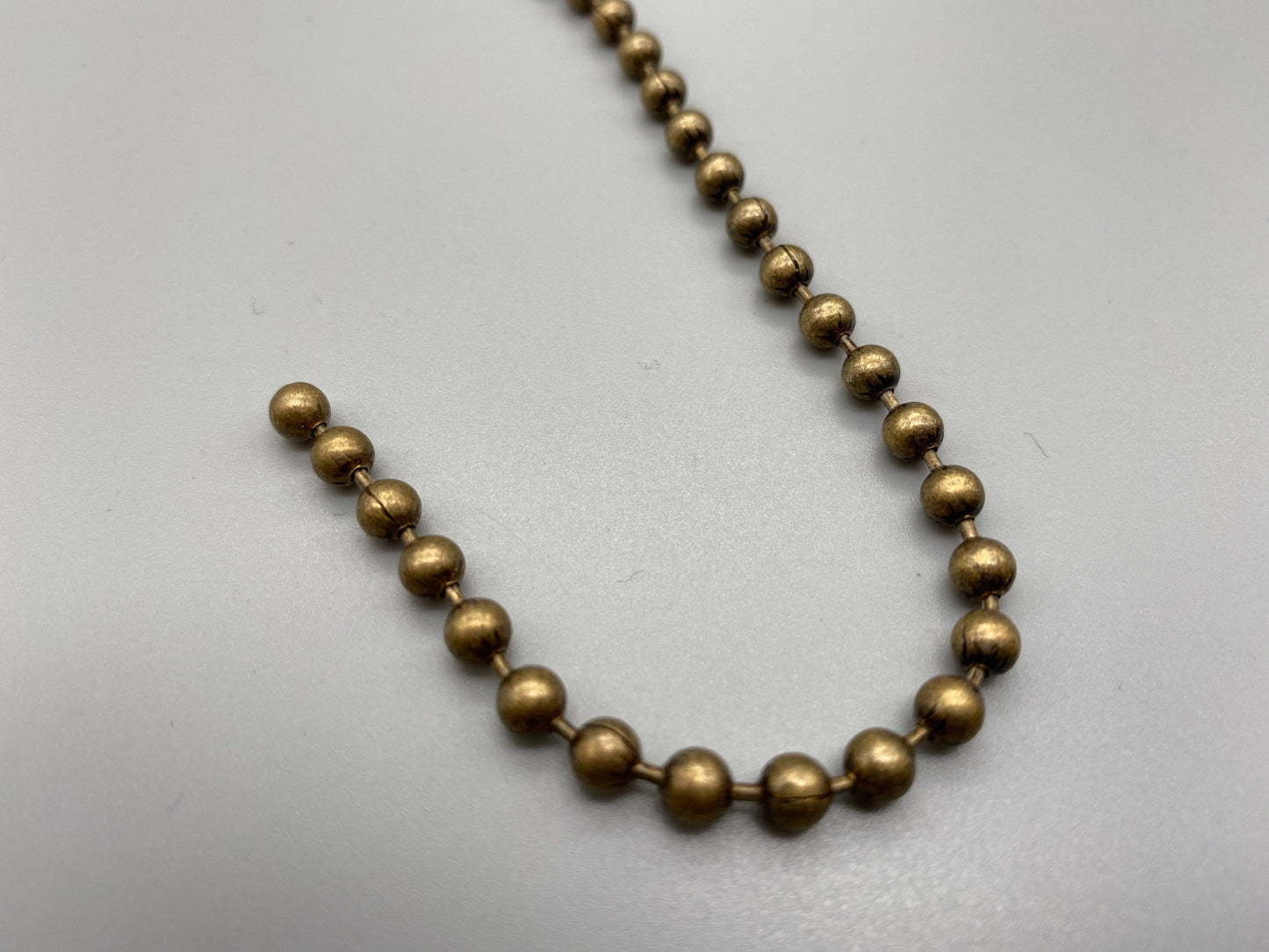 Antique Gold Metal Chain for - No.10 Bead Size: 4.5mnm + Free Connector - Parts4Blinds