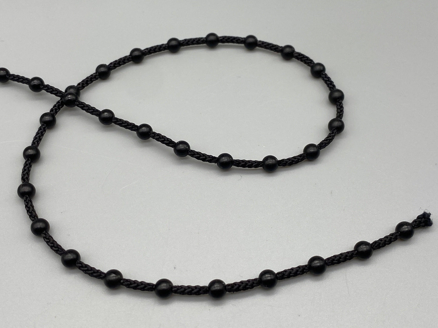 Black Plastic Chain for Vertical Blinds - No.10 Bead Size: 4.5mm + Free Connector - Parts4Blinds