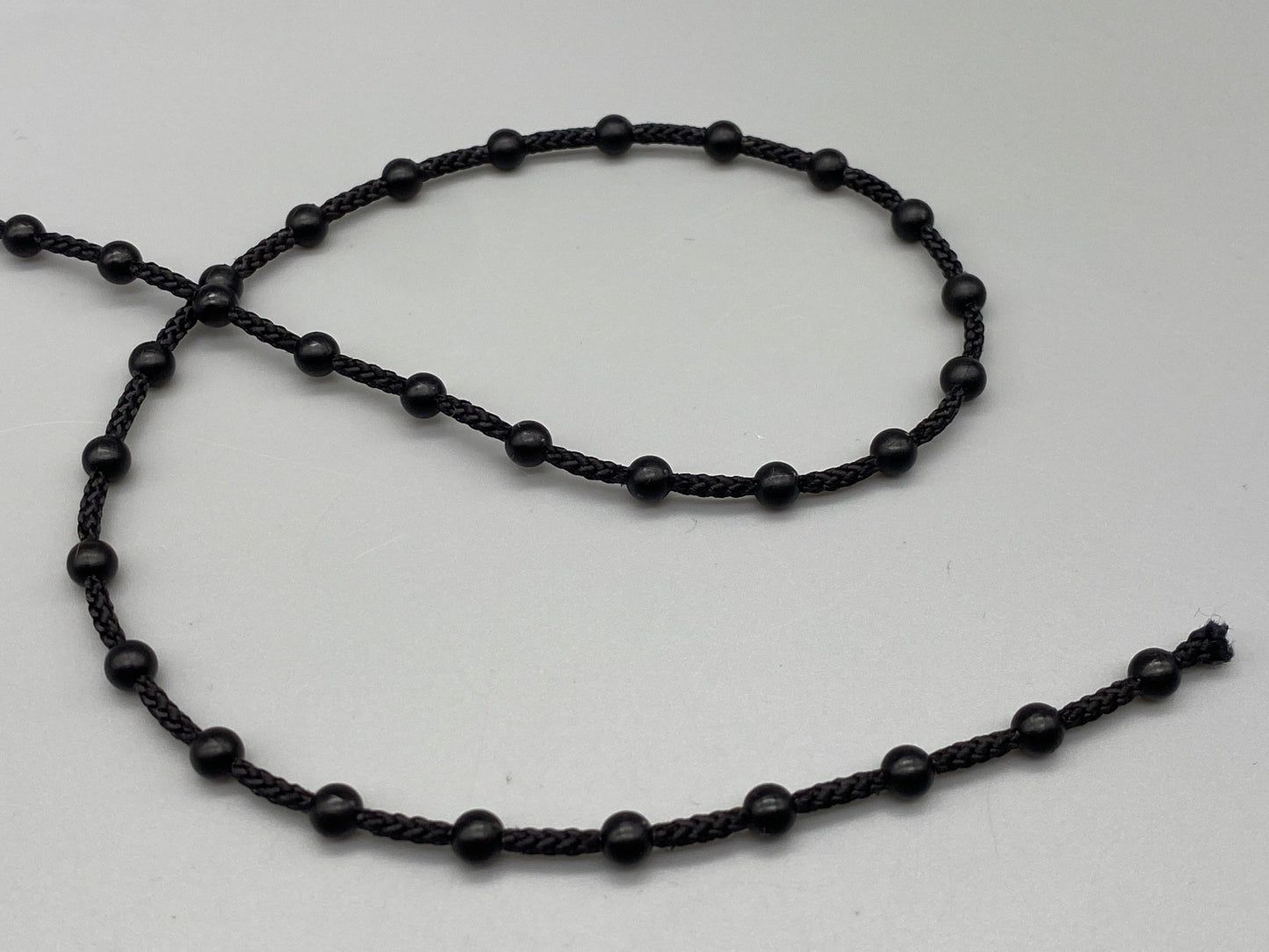 Black Plastic Chain for Vertical Blinds - No.10 Bead Size: 4.5mm + Free Connector - Parts4Blinds