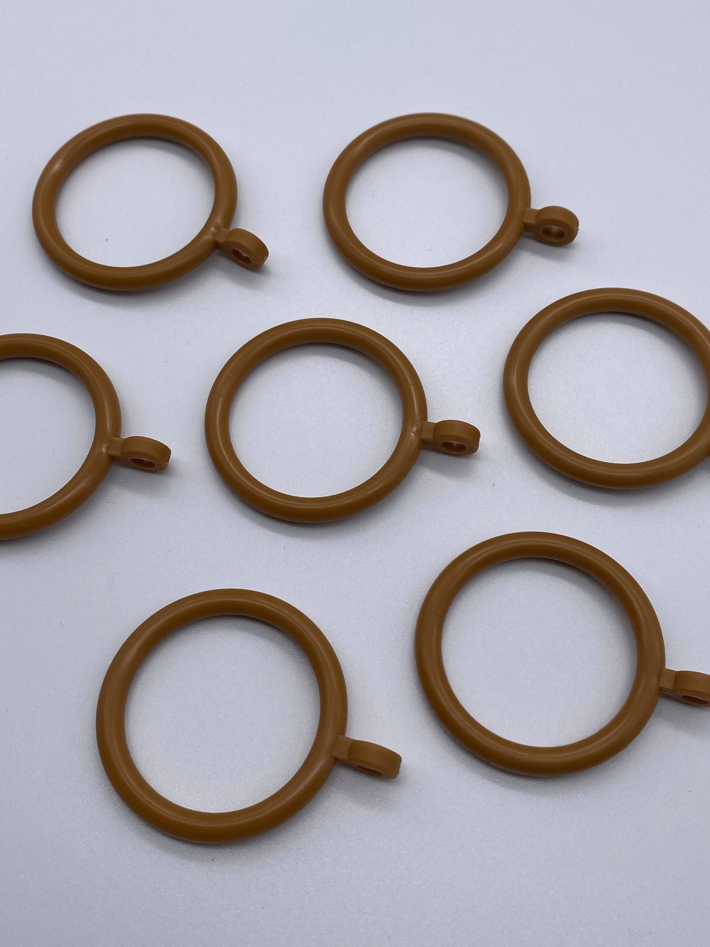 25x Plastic Pole Rings with Fixed Eyelet - For Poles Upto 30mm - Pack of 25pcs - Parts4Blinds